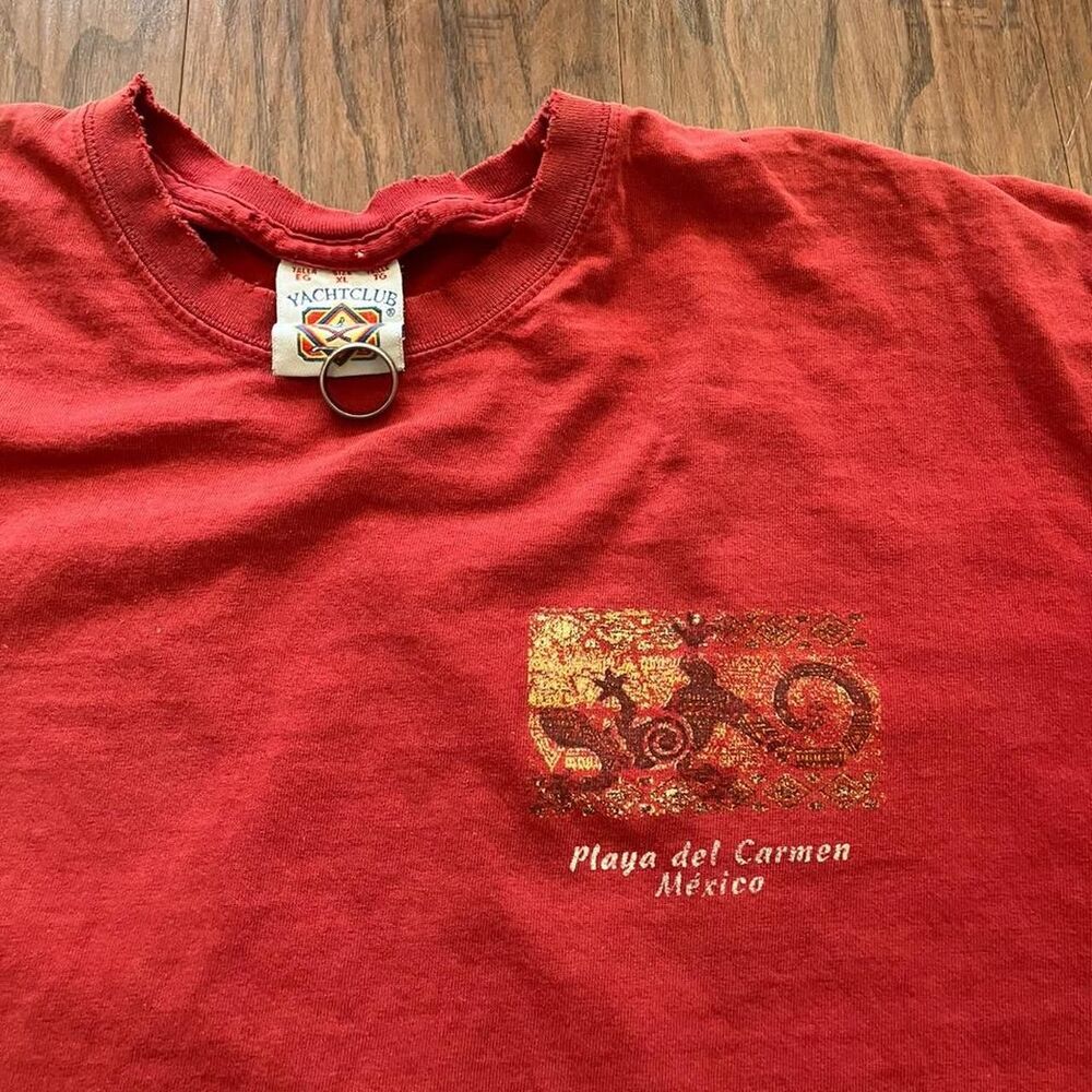 Soho-yacht-club Men's Red and Orange T-shirt